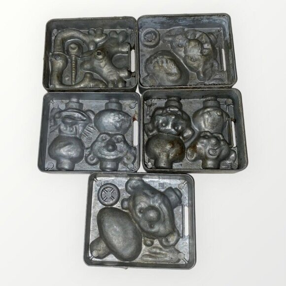 Creeple People Vintage  Mattel Thingmaker 5 Molds & Crossbar 1964 - Picture 3 of 9